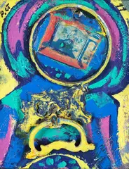 Philip Clairmont, Untitled, oil and collage on board and found objects