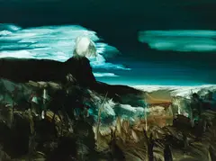 Untitled by John Walsh, oil on board, sold Aug 2021