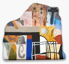 Soft bodied animals by Richard Killeen, acrylic and collage on polystyrene, sold Aug 2021