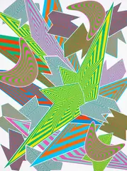 Sara Hughes, Metadata I, acrylic on Belgian linen