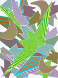 Sara Hughes, Metadata I, acrylic on Belgian linen
