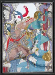 Rohan Wealleans, Time Hand, acrylic and gold on canvas