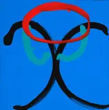 Michael Smither, Harmonics of Ripple, Ring and Rock, acrylic on board