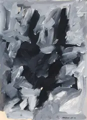 Milan Mrkusich, Painting No. 13, gouache on paper