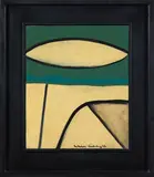 Colin McCahon, South Canterbury Landscape, synthetic polymer paint on board