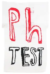 P h Test by Peter Robinson, oilstick, tape and acrylic on paper, sold Mar 2021