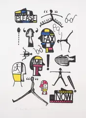 Richard Killeen, Please Fax Me Now, lithograph, 10/24