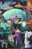 Matt Hunt, Aquadimensional Domes of Zion, oil on canvas