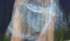 Star Gossage, Moon Mantilla, oil on board