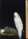 Kathryn Madill, The Prisoner, oil on found book cover