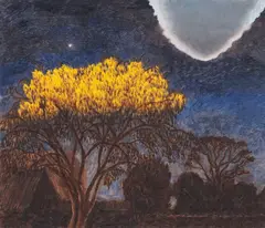 Johanna Pegler, Nebula, oil on board