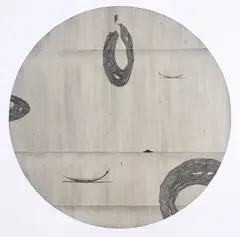 Simon Kaan, Untitled X, oil on board