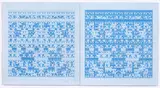 Martin Thompson, Untitled (turquoise), coloured ink on prepared paper, diptych (2012)