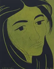 Ernest Mervyn Taylor, Mai, linocut, edition of 20