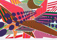 Data Attraction 1 by Sara Hughes, screenprint, 15/25, sold Feb 2021