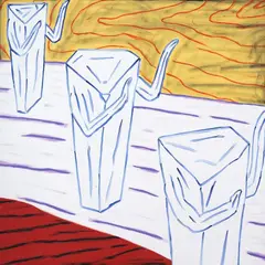 Gavin Chilcott, The Funeral Chorus, oil on canvas