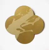 Max Gimblett, Remembrance, silkscreen on lacquered brass quatrefoil