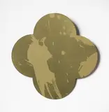 Max Gimblett, Remembrance, silkscreen on lacquered brass quatrefoil