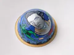 Sam Mitchell, Oh Captain My Captain, acrylic on found plastic dome