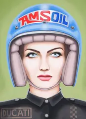 Andrew Barns-Graham, Milkshake Cowgirl No. 3, oil on canvas