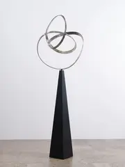 Ray Haydon, Untitled, stainless steel and basalt