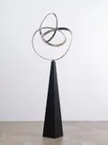 Ray Haydon, Untitled, stainless steel and basalt