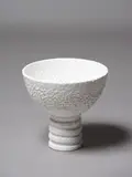 John Parker, Tall footed bowl, textured surface