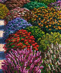 Karl Maughan, Rimu Close, oil on canvas