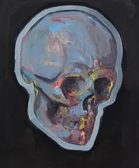 Gerry Parke, Man up, acrylic on board