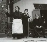 Ans Westra, Tangi of Inia Te Wiata at Otaki Marae, 1971