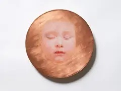 The dreamer by Lucy Eglington, oil on copper, sold Feb 2021