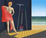 Paul Woodruffe, Untitled - Bather, oil on canvas