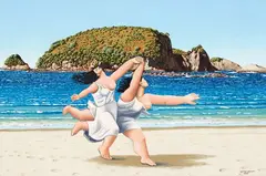 George Baloghy, Untitled - Two Women, oil on canvas