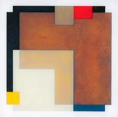 Roy Good, Notched Perpex (Study) No. 3, paint on verso of acrylic sheet