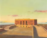 Peter Waddell, Untitled - Auckland Railway Station, oil on canvas