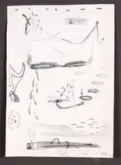 Untitled by Tony de Lautour, graphite on paper, sold Feb 2021