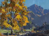 Douglas Badcock, Black Poplars in Autumn