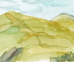 Anna Caselberg, Norsewood, watercolour