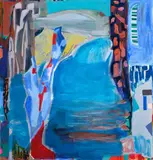 Rachael Dewhirst, Swell, acrylic on canvas