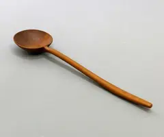 Carved wooden ladle by Levi Borgstrom, sold Dec 2020