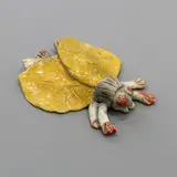 Scott Hockenhull, Winged insect, painted and partially glazed stoneware