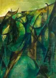 John Ritchie, Organic Image, mixed media on board