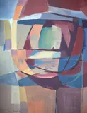 John Ritchie, Untitled - Abstract Forms, gouache on paper