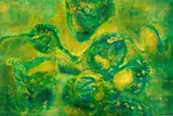 John Ritchie, Untitled - Organic Image, mixed media on board (circa 1976)