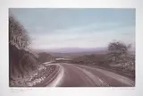 June Ritchie, Turoa Downhill, etching, a/p