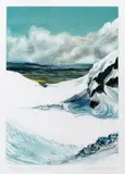 June Ritchie, Whakapapa: Delta Trail West, monoprint