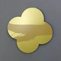 Remembrance by Max Gimblett, silkscreen on lacquered brass quatrefoil, sold Dec 2020