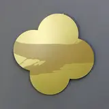 Max Gimblett, Remembrance, silkscreen on lacquered brass quatrefoil