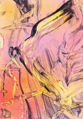 Untitled by Judy Millar, oil and acrylic on paper, 2016, offered Dec 2020