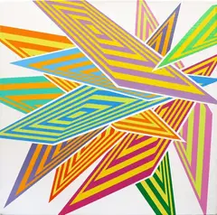 Four Colours Yellow Study by Sara Hughes, acrylic on linen, sold Dec 2020